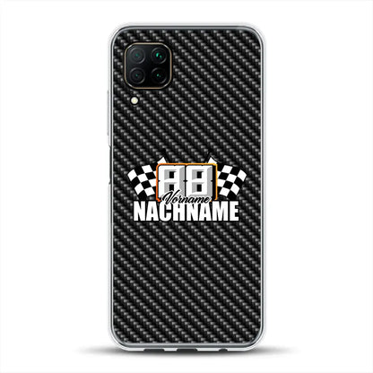 Carbon Style #1 - Individuelle Handyhülle für Huawei