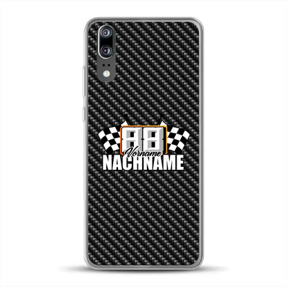 Carbon Style #1 - Individuelle Handyhülle für Huawei