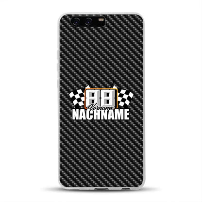 Carbon Style #1 - Individuelle Handyhülle für Huawei