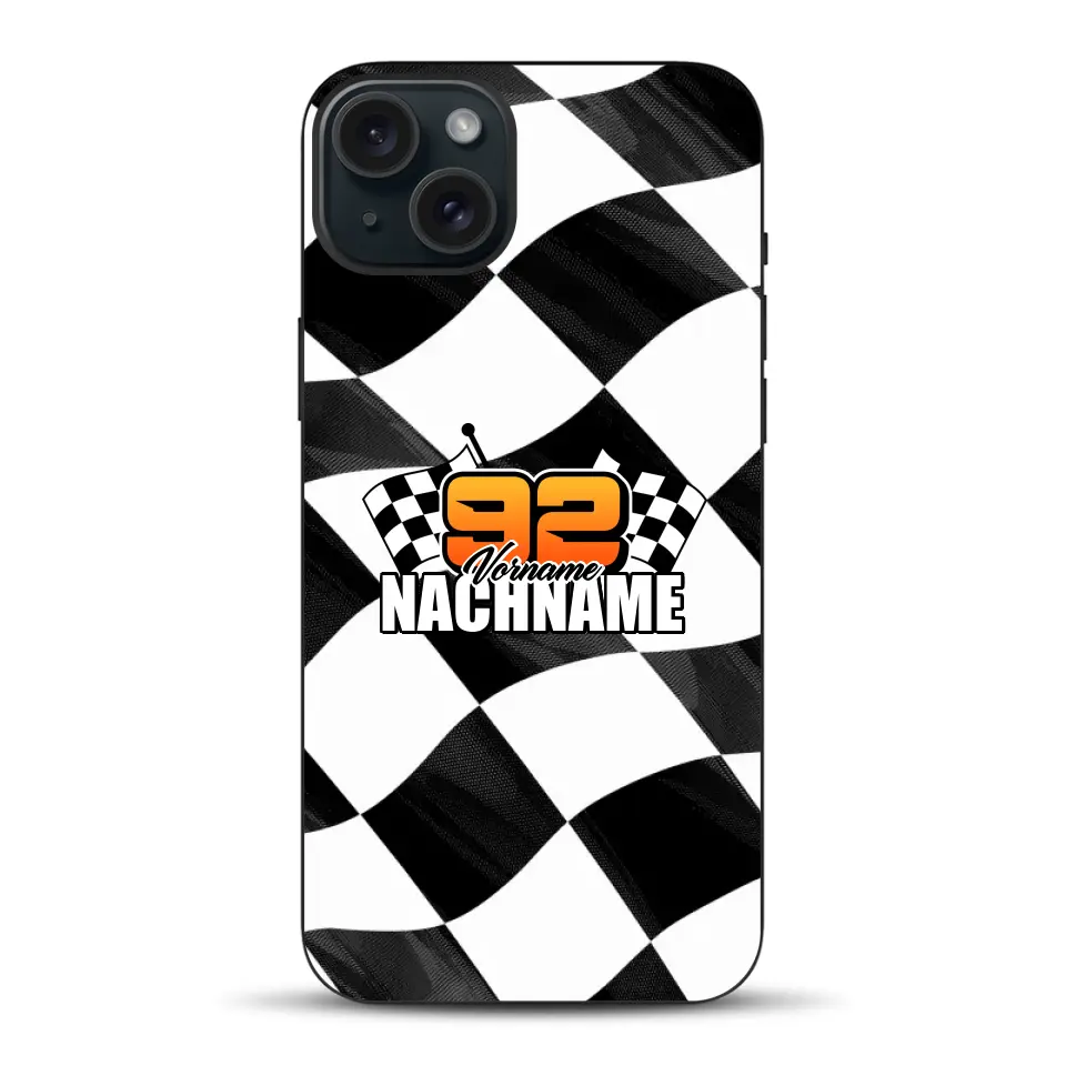 Checkered #1 - Custodia per cellulare personalizzata per iPhone