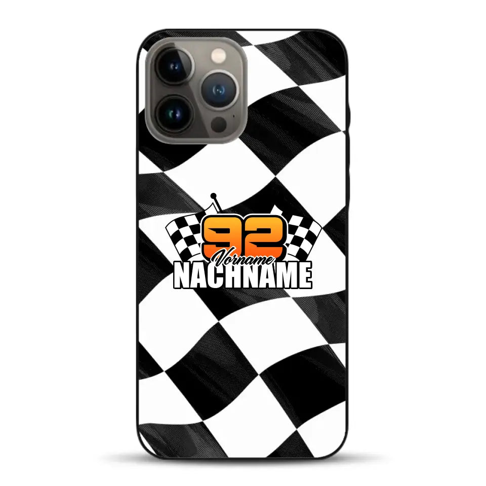 Checkered #1 - Custodia per cellulare personalizzata per iPhone