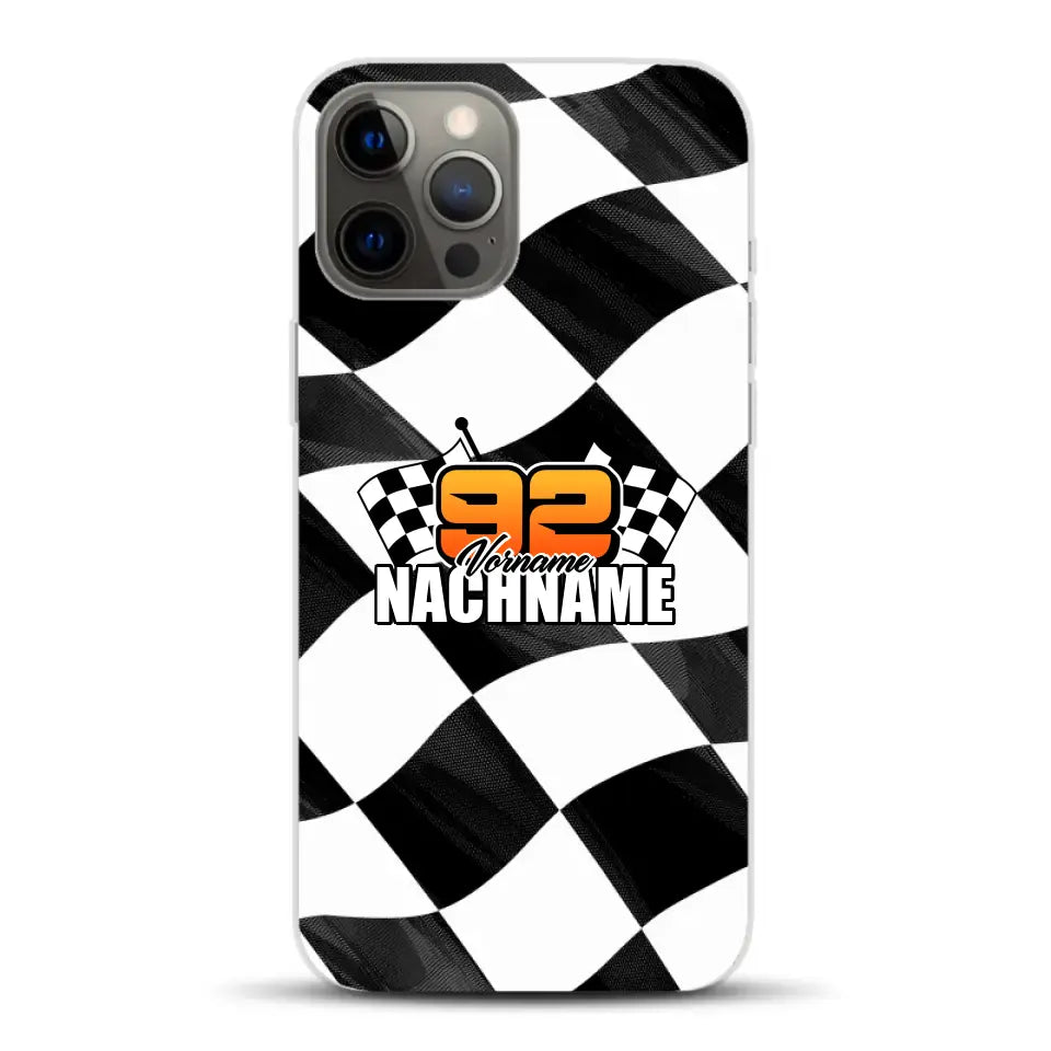 Checkered #1 - Custodia per cellulare personalizzata per iPhone