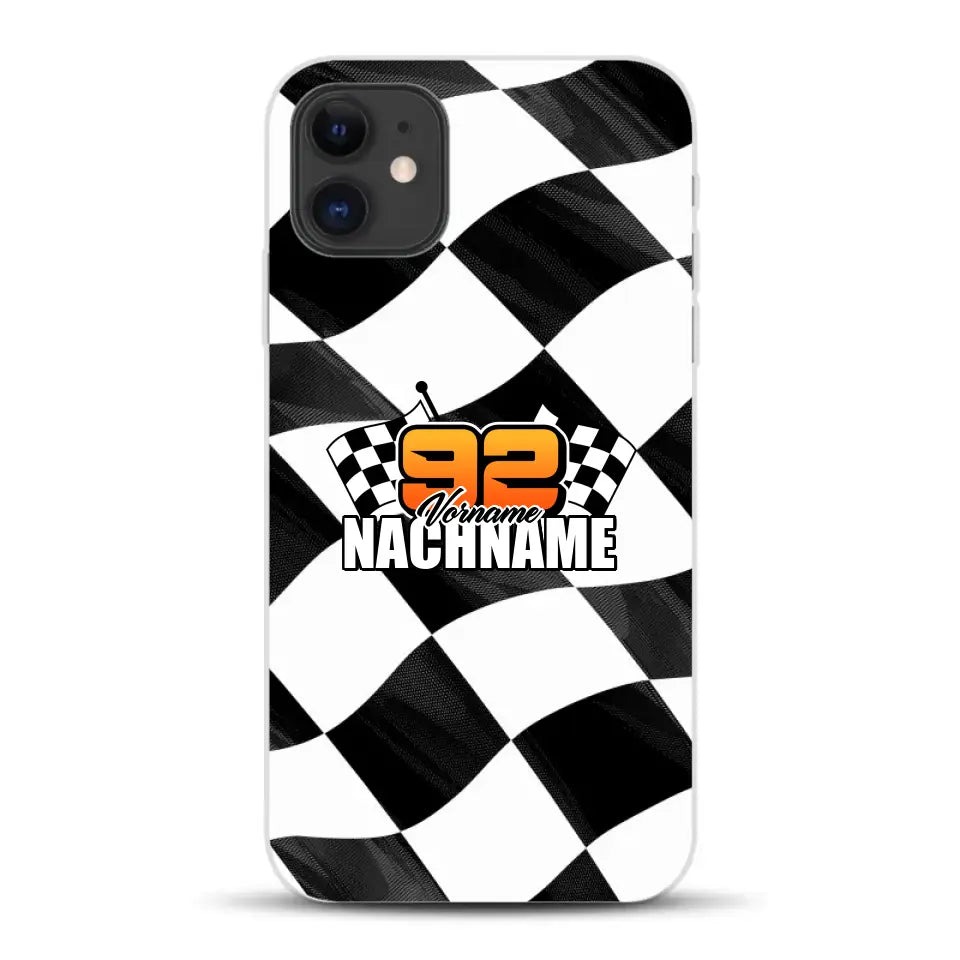 Checkered #1 - Custodia per cellulare personalizzata per iPhone