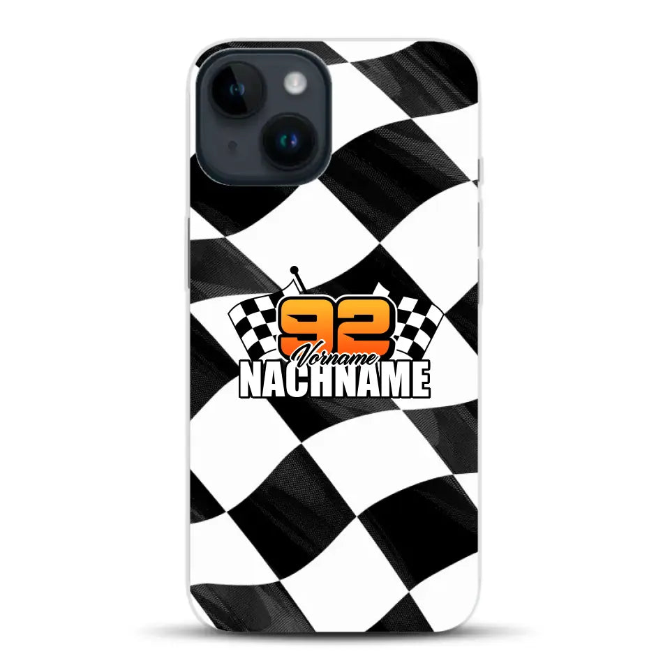 Checkered #1 - Custodia per cellulare personalizzata per iPhone