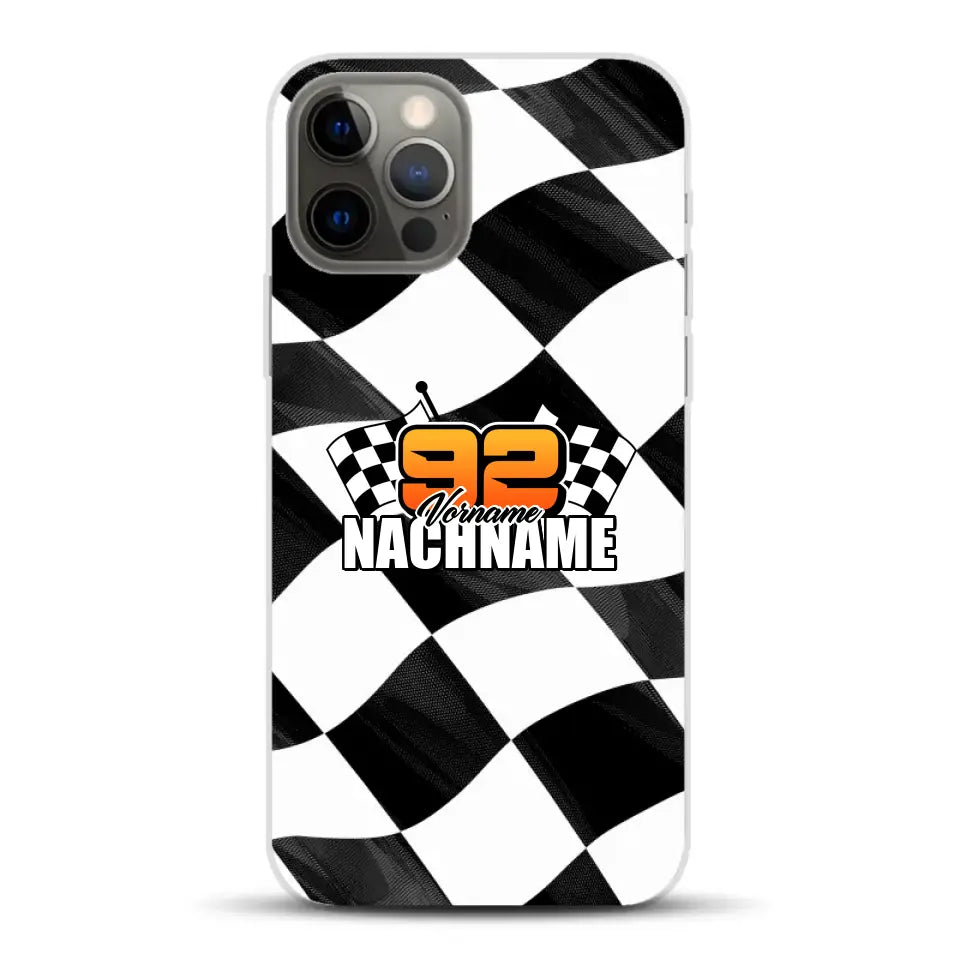 Checkered #1 - Custodia per cellulare personalizzata per iPhone