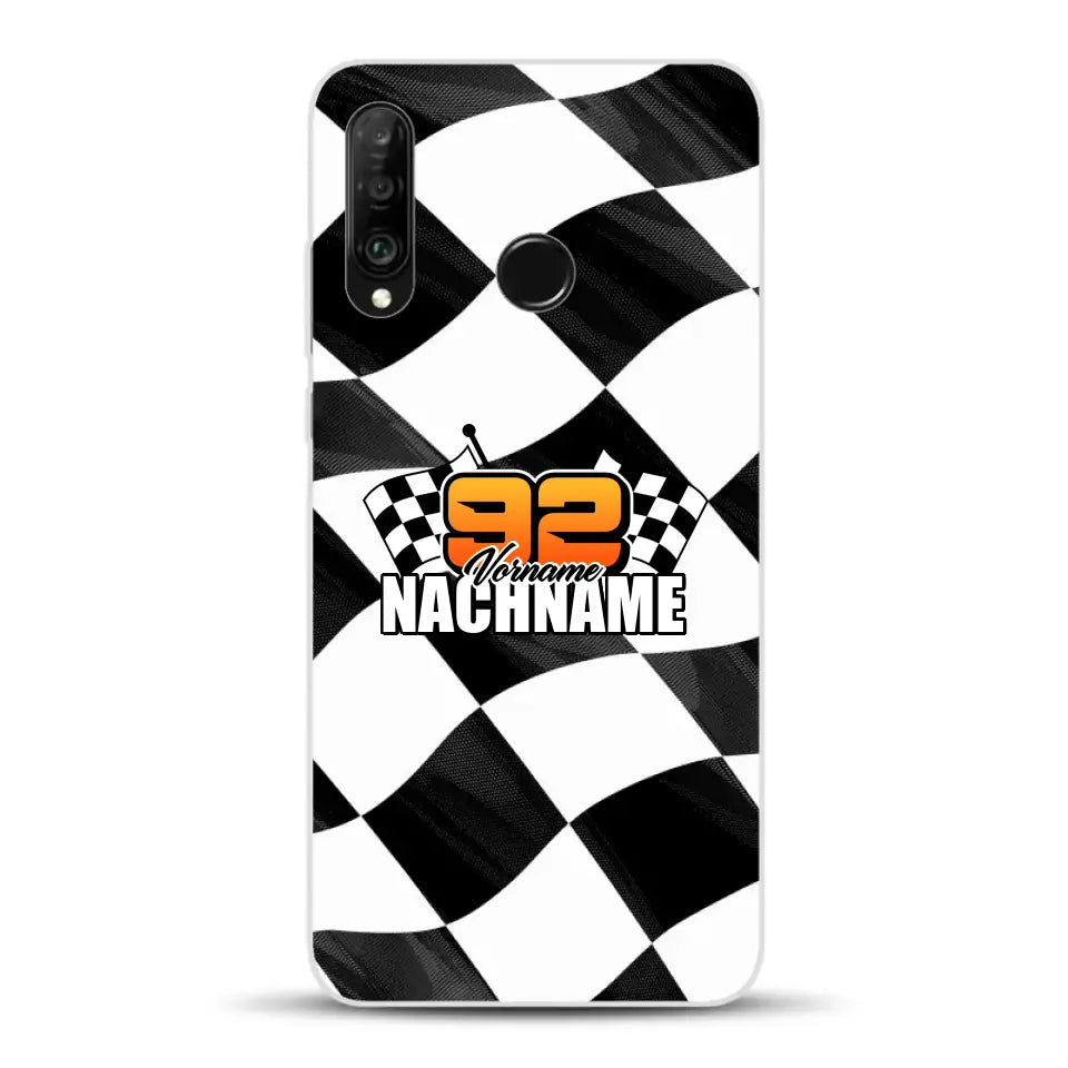 Checkered #1 - Custodia per cellulare personalizzata per Huawei