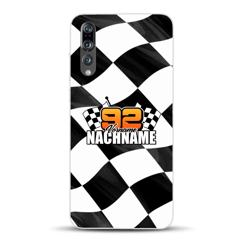 Checkered #1 - Custodia per cellulare personalizzata per Huawei