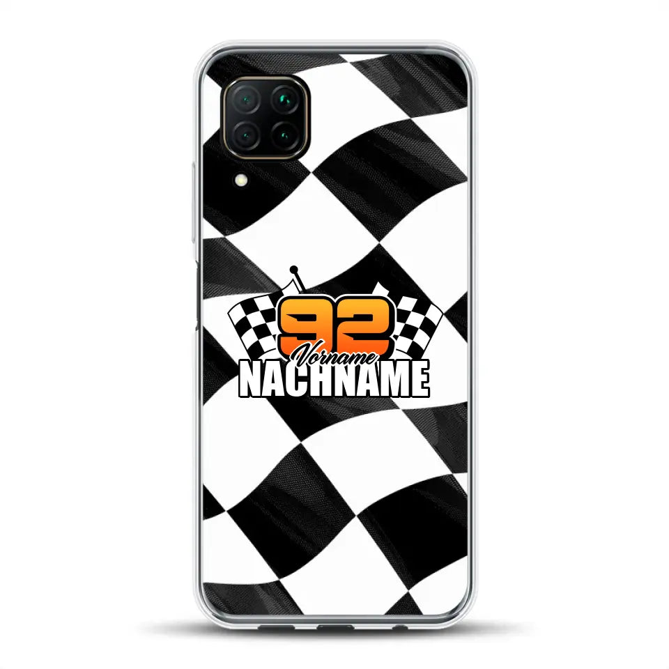 Checkered #1 - Custodia per cellulare personalizzata per Huawei
