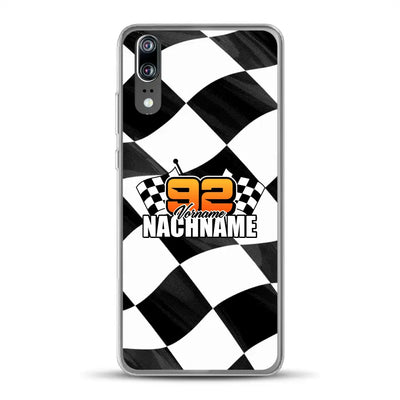 Checkered #1 - Custodia per cellulare personalizzata per Huawei