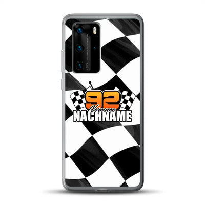 Checkered #1 - Custodia per cellulare personalizzata per Huawei