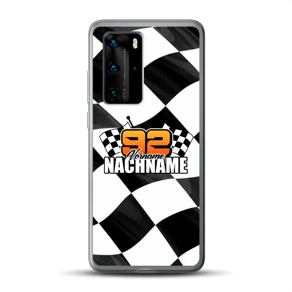 Checkered #1 - Custodia per cellulare personalizzata per Huawei