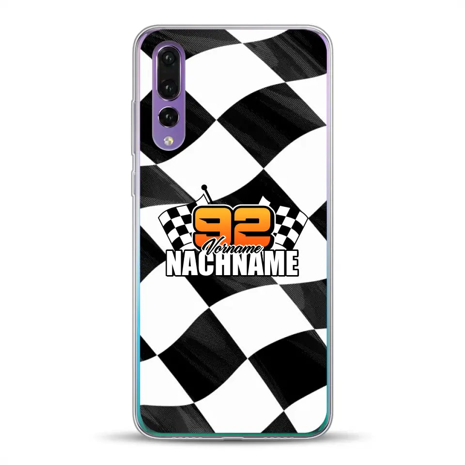 Checkered #1 - Custodia per cellulare personalizzata per Huawei
