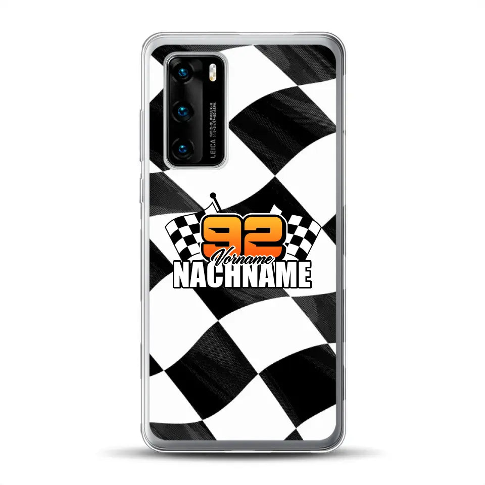Checkered #1 - Custodia per cellulare personalizzata per Huawei
