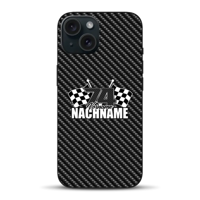 Carbon style #1 - Custom phone case for iPhone