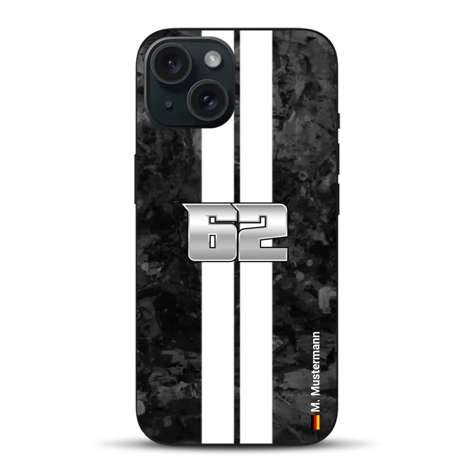 Stile carbonio #2 - Custodia per cellulare personalizzata per iPhone
