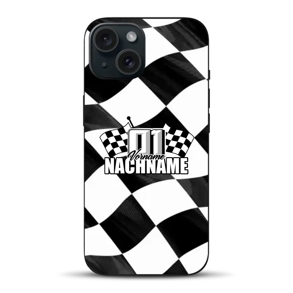 Checkered #1 - Custodia per cellulare personalizzata per iPhone