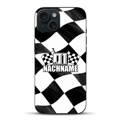 Checkered #1 - Custodia per cellulare personalizzata per iPhone