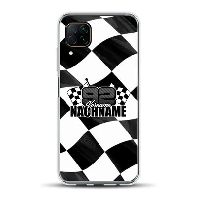 Checkered #1 - Custodia per cellulare personalizzata per Huawei