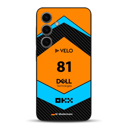 McL F1 Livery - Custodia per cellulare personalizzata per Samsung