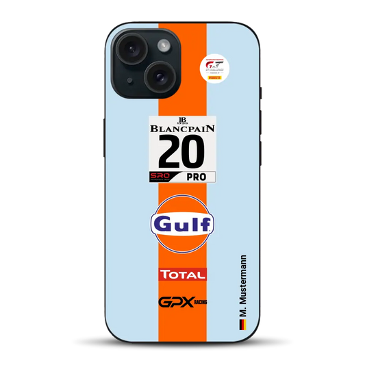 Gulf Porsche GT Livery - Individuelle Handyhülle für iPhone