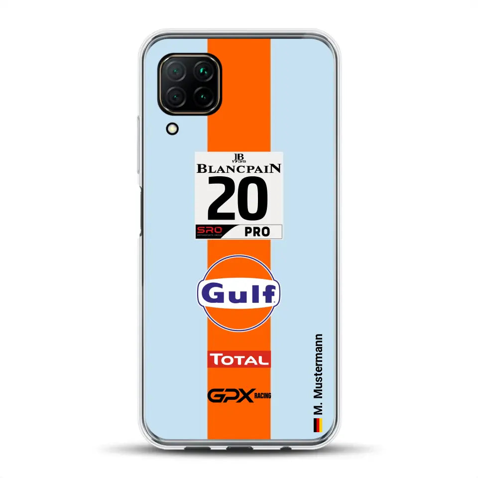 Gulf Porsche GT Livery - Custom phone case for Huawei