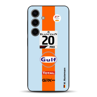 Gulf Porsche GT Livery - Custodia per cellulare personalizzata per Samsung
