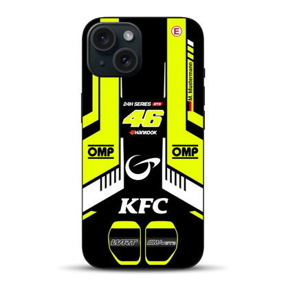 M4 GT3 #46 24h Dubai 2023 Rossi Livery - Custodia per cellulare personalizzata per iPhone