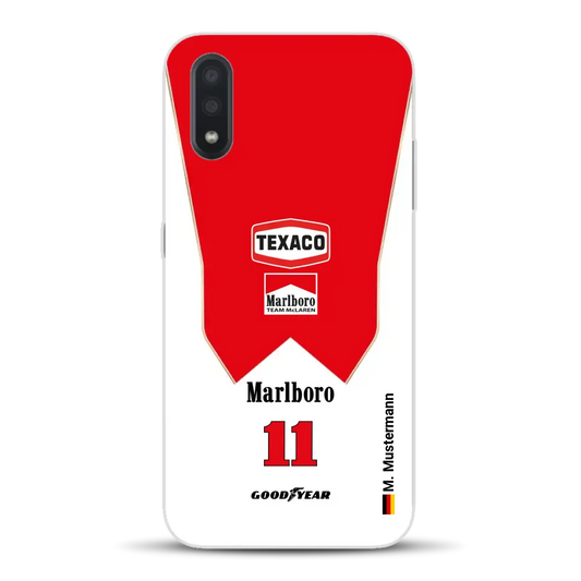 James Hunt McLaren M23 Livery - Individuelle Handyhülle für Samsung