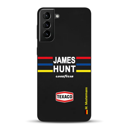 James Hunt Helm Livery - Personnalisé coque pour Samsung