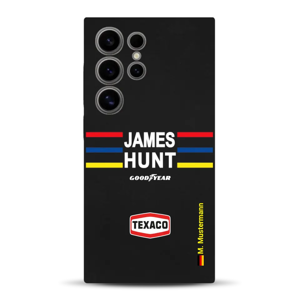 James Hunt Helm Livery - Personnalisé coque pour Samsung