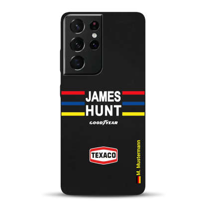 James Hunt Helm Livery - Individuelle Handyhülle für Samsung