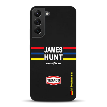 James Hunt Helm Livery - Individuelle Handyhülle für Samsung
