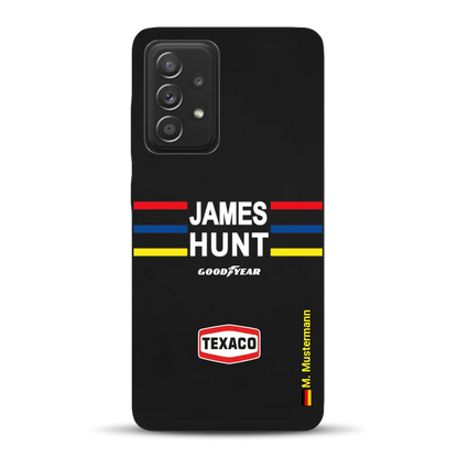 James Hunt Helm Livery - Individuelle Handyhülle für Samsung