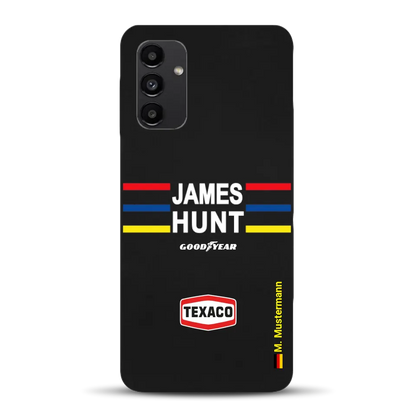 James Hunt Helm Livery - Personnalisé coque pour Samsung