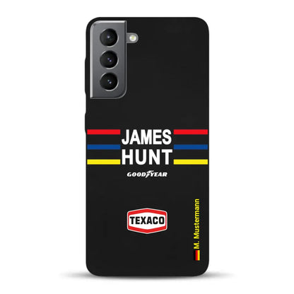 James Hunt Helm Livery - Individuelle Handyhülle für Samsung