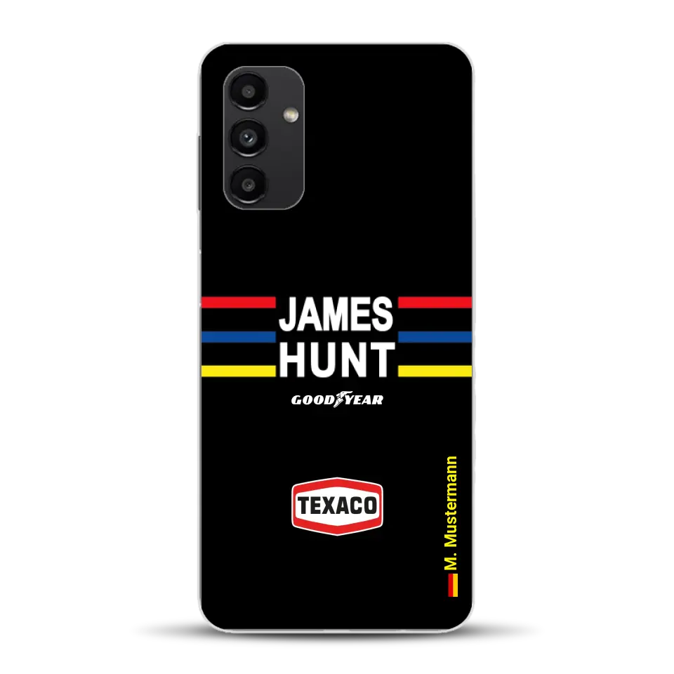 James Hunt Helm Livery - Individuelle Handyhülle für Samsung