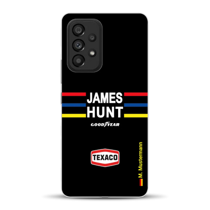 James Hunt Helm Livery - Individuelle Handyhülle für Samsung
