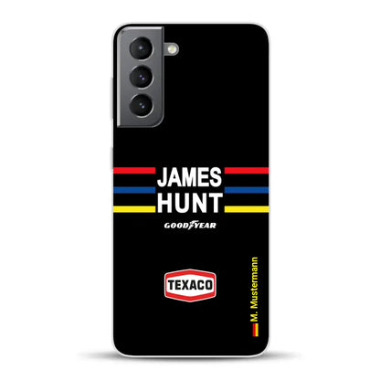 James Hunt Helm Livery - Personnalisé coque pour Samsung