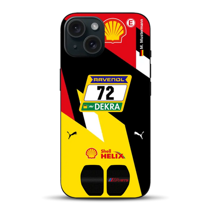 RMG M4 GT3 #72 Nürburgring 24h Qualifiers 2024 Livery - Custodia per cellulare personalizzata per iPhone