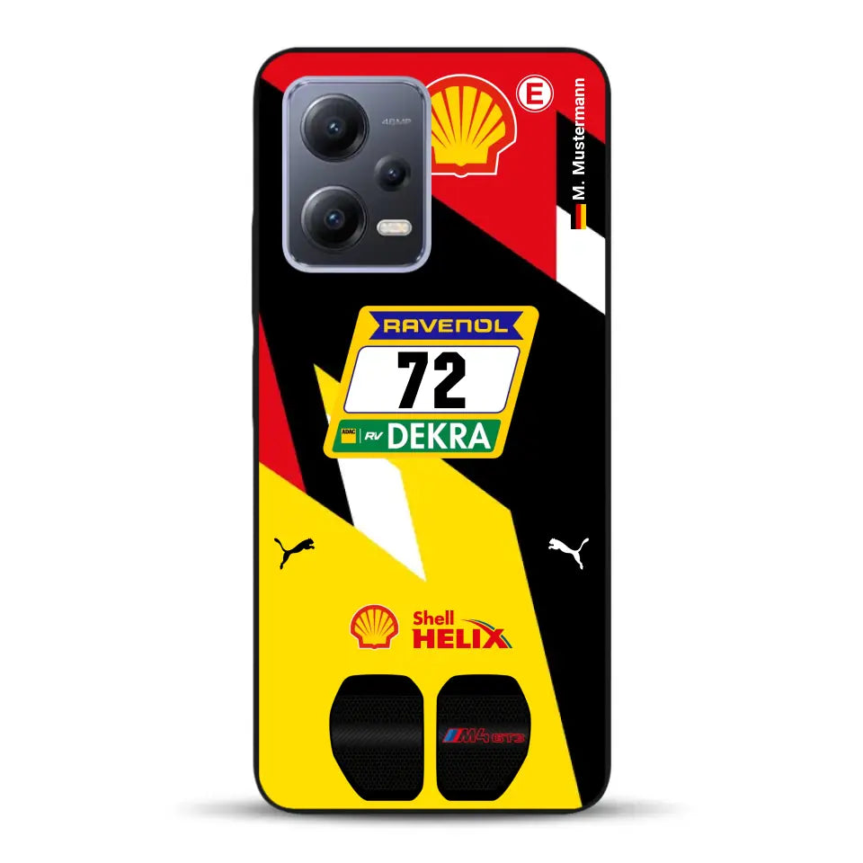 RMG M4 GT3 #72 Nürburgring 24h Qualifiers 2024 Livery - Custodia per cellulare personalizzata per Xiaomi