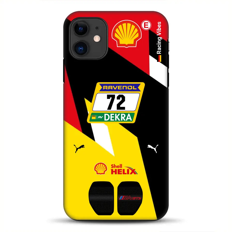 RMG M4 GT3 #72 Nürburgring 24h Qualifiers 2024 Livery - Customized Premium Case for iPhone