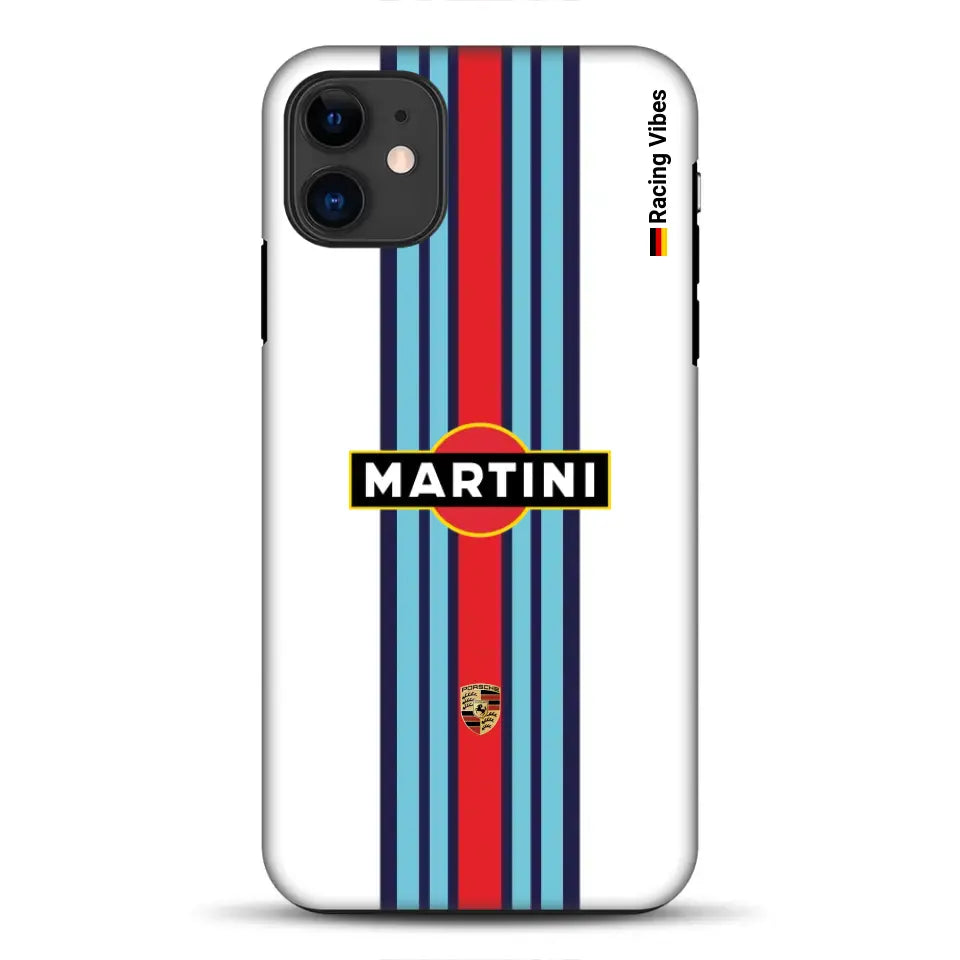 Martini Porsche Livery #1 - Customized premium case for iPhone