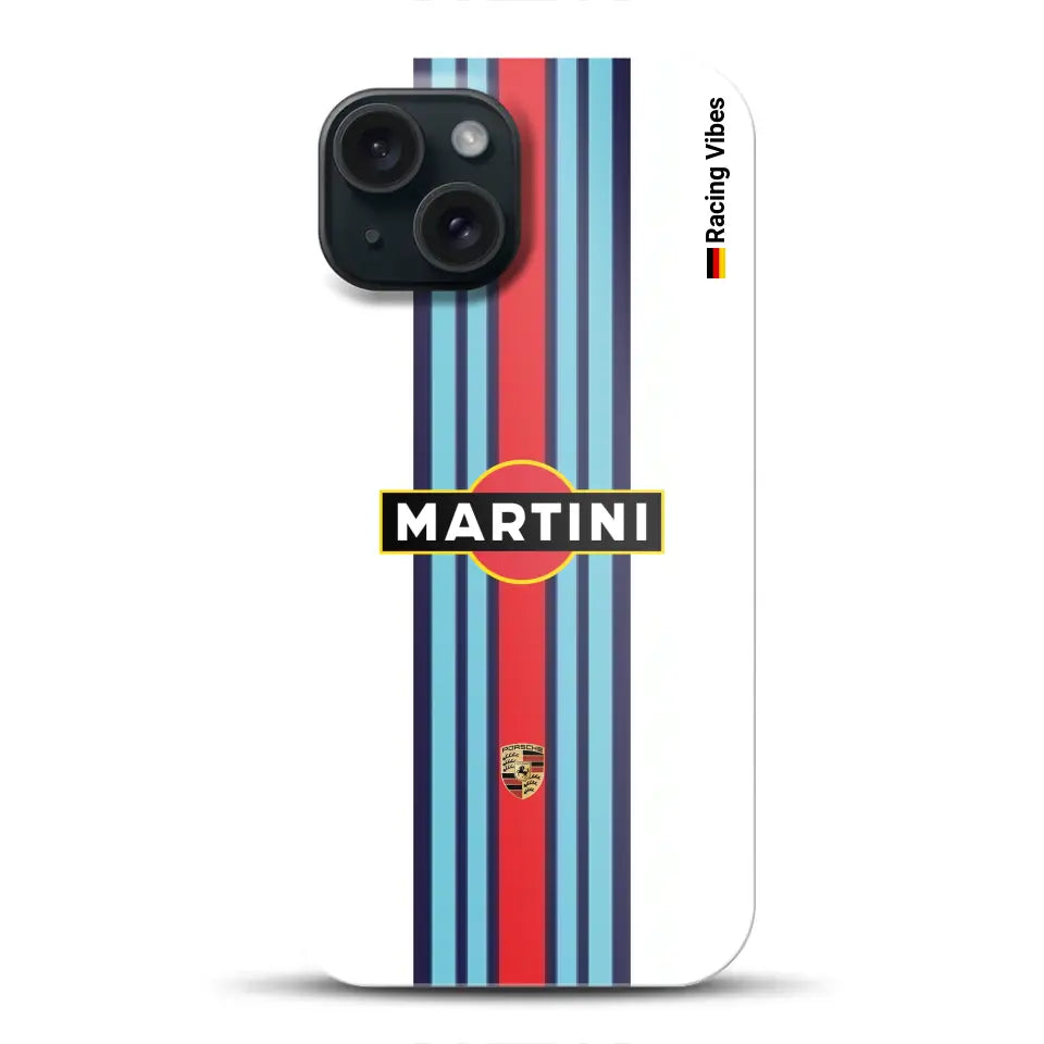 Martini Porsche Livery #1 - Customized premium case for iPhone