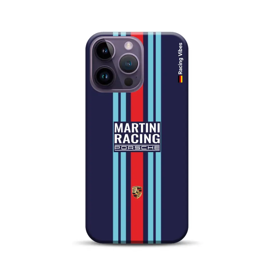Martini Porsche Livery #2 – Custodia premium personalizzata per iPhone