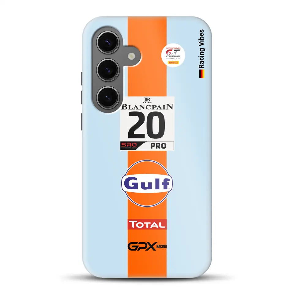 Gulf Porsche GT Livery - Customized premium case for Samsung