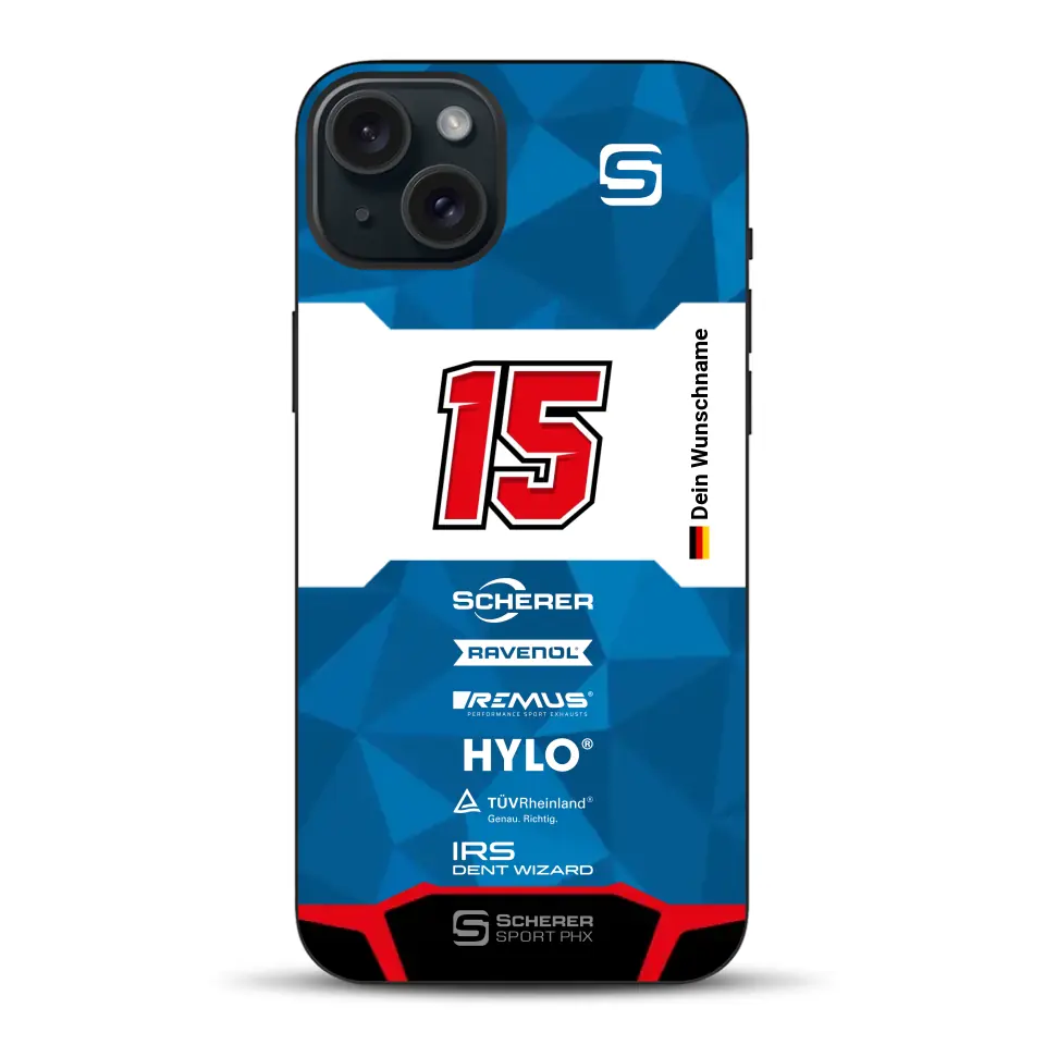 Scherer Sport PHX #15 24h Nürburgring 2024 Livery - Custodia per cellulare personalizzata per iPhone