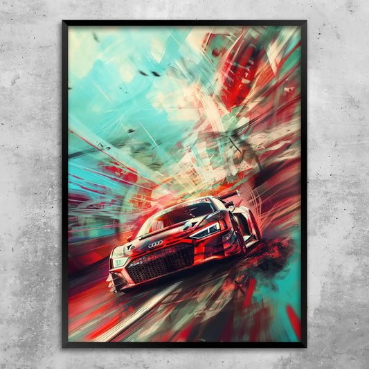 R8 GT3 Artwork #1 - Individuelles Wandbild