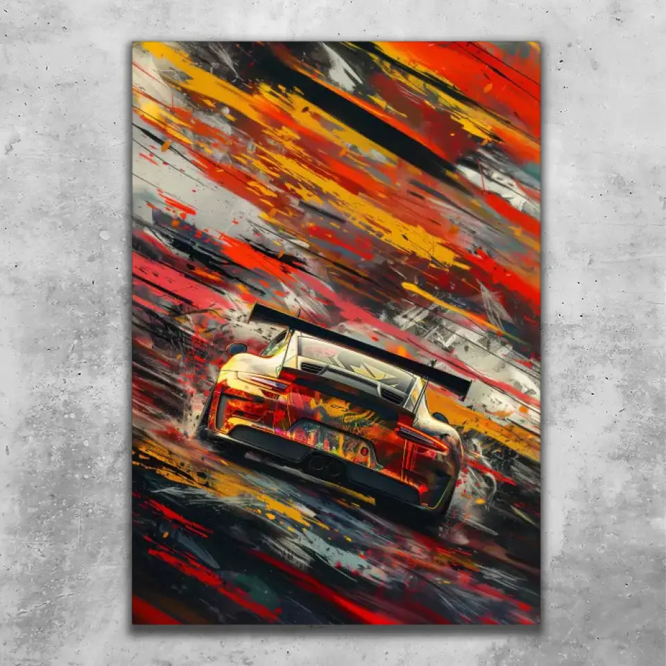 911 GT3 R Artwork #2 - Custom wall art