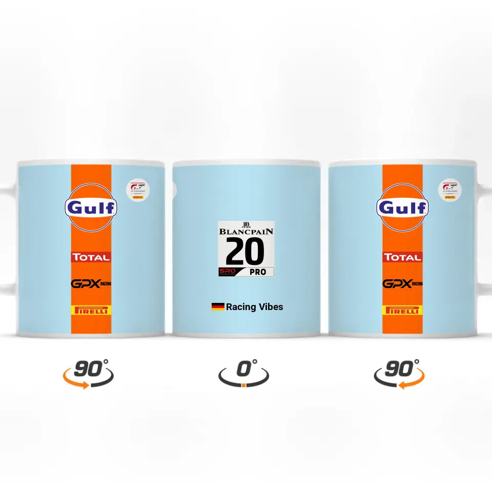 Gulf Porsche GT Livery - Customized mug