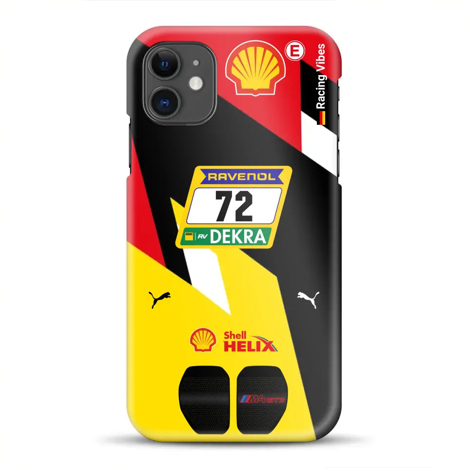 RMG M4 GT3 #72 Nürburgring 24h Qualifiers 2024 Livery - Customized Hardcase Cover for iPhone